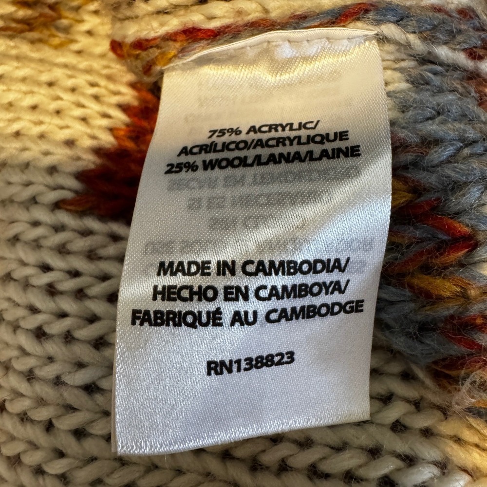 NEW Idyllwind Women's Myhr Southwestern Cardigan Sweater XXL Wool Cowgirl Duster - Picture 10 of 11